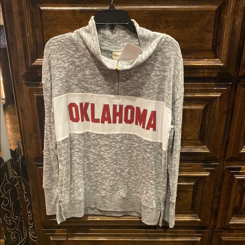 NWT University of Oklahoma Zip shirt size medium